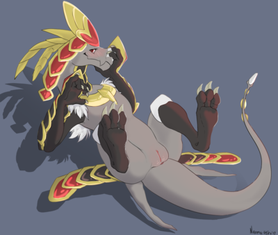 Kommo-o
art by naoma-hiru
Keywords: anime;pokemon;dragoness;kommo-o;female;anthro;solo;vagina;naoma-hiru