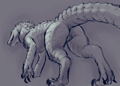 Mutant Alligator
art by napalm_express
Keywords: crocodilian;alligator;female;feral;anthro;solo;vagina;napalm_express