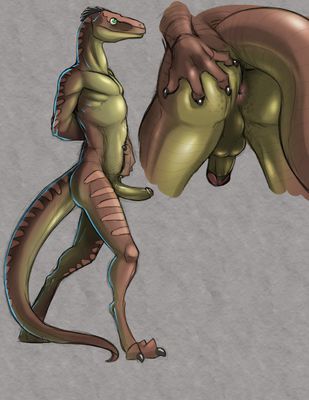 Dinosaur Nude
art by narse
Keywords: dinosaur;theropod;male;anthro;solo;penis;closeup;narse