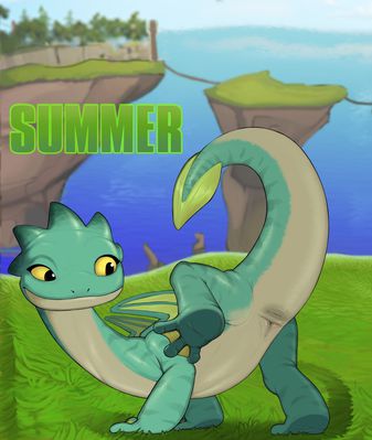 Summer (Rescue_Riders)
art by narse
Keywords: cartoon;how_to_train_your_dragon;rescue_riders;dragoness;fastfin;summer;female;anthro;solo;vagina;presenting;narse