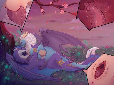 Under The Cherry Blossoms
art by nautilus
Keywords: dragon;dragoness;male;female;feral;M/F;penis;vagina;cowgirl;vaginal_penetration;closeup;internal;nautilus
