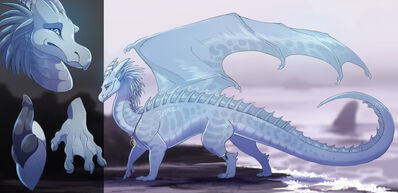 Sleet the Hybrid (Wings_of_Fire)
art by navenderg
Keywords: wings_of_fire;icewing;seawing;hybrid;dragon;male;feral;solo;penis;closeup;reference;navenderg