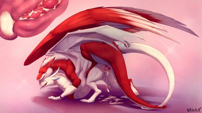 Varim and Malik Mating 2
art by nawka
Keywords: dragon;dragoness;male;female;feral;M/F;penis;from_behind;vaginal_penetration;internal;spooge;nawka