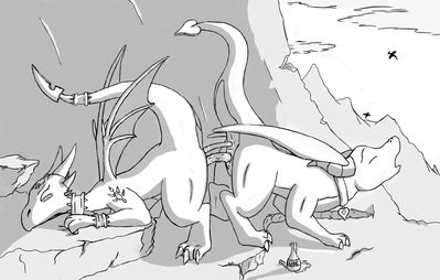 Cynder and Ember
art by nc100
Keywords: videogame;spyro_the_dragon;ember;cynder;dragoness;female;lesbian;dildo;anal;vaginal_penetration;spooge;nc100