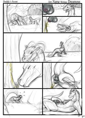 Daddy's Scent (page 1)
art by narse
Keywords: comic;dragon;male;feral;solo;penis;narse