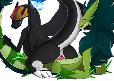 Charizard and Emerald Dragon
art by neoarcadianx
Keywords: anime;pokemon;dragon;charizard;male;female;feral;anthro;M/F;penis;reverse_cowgirl;vaginal_penetration;spooge;neoarcadianx