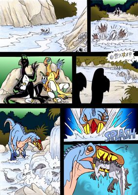 Nervy the Oviraptor 5
art by isismasshiro
Keywords: comic;dinosaur;theropod;oviraptor;baryonyx;feral;humor;non-adult;isismasshiro