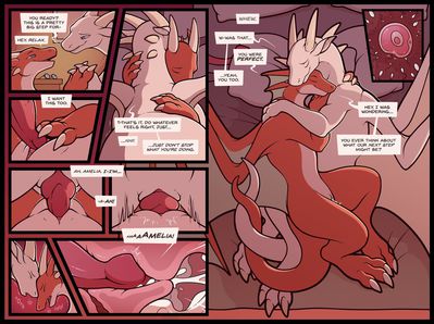 Remy and Amelia Having Sex
art by nexivian
Keywords: comic;videogame;angels_with_scaly_wings;remy;amelia;dragon;dragoness;male;female;feral;M/F;penis;cowgirl;vaginal_penetration;internal;orgasm;ejaculation;spooge;nexivian