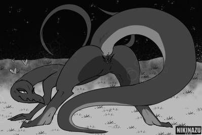 Salazzle
art by nikinazu
Keywords: anime;pokemon;lizard;salazzle;female;anthro;solo;cloaca;spooge;nikinazu