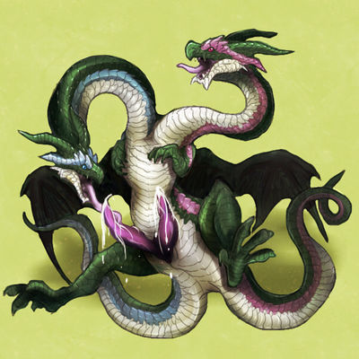 Double Dragon
art by nilo
Keywords: dragon;hydra;feral;male;solo;penis;hemipenis;spooge;oral;autofellatio;nilo