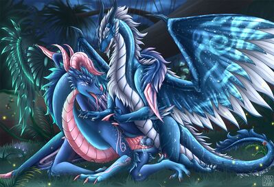 Mating Dragons
art by nira_the_dark
Keywords: dragon;dragoness;male;female;feral;M/F;penis;missionary;vaginal_penetration;spooge;nira_the_dark