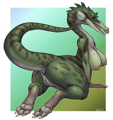 Dino Lady
art by nitrods
Keywords: dinosaur;theropod;female;anthro;breasts;solo;vagina;nitrods
