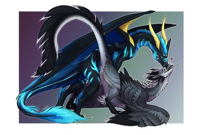 Dragons Having Sex
art by nitrods
Keywords: dragon;dragoness;wyvern;male;female;feral;M/F;penis;from_behind;vaginal_penetration;spooge;nitrods