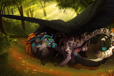 Gryph on Felkin Action
art by nitrods
Keywords: gryphon;dragoness;felkin;male;female;feral;M/F;penis;missionary;vaginal_penetration;spooge;nitrods