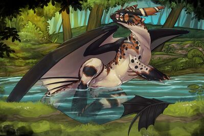 Huzkey Bathing
art by nitrods
Keywords: how_to_train_your_dragon;httyd;night_fury;dragoness;female;feral;solo;vagina;nitrods