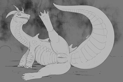 Presenting Cloaca
art by nitrods
Keywords: dragoness;female;feral;solo;presenting;cloaca;nitrods