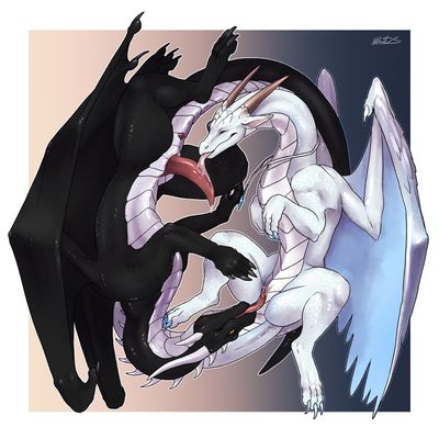 Ying and Yang
art by nitrods
Keywords: dragon;dragoness;male;female;feral;M/F;penis;vagina;69;oral;spooge;nitrods