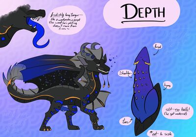 Depth Reference (Wings_of_Fire)
art by nocturneagni
Keywords: wings_of_fire;seawing;nightwing;icewing;hybrid;dragon;male;feral;solo;penis;closeup;reference;nocturneagni