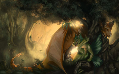Silent Cry Of The Forest
art by nomax
Keywords: dragon;dragoness;male;female;feral;M/F;penis;missionary;vaginal_penetration;spooge;nomax