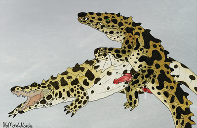 Male Cuban Crocodiles
art by nomorewords
Keywords: crocodilian;crocodile;male;feral;M/M;penis;from_behind;suggestive;spooge;nomorewords