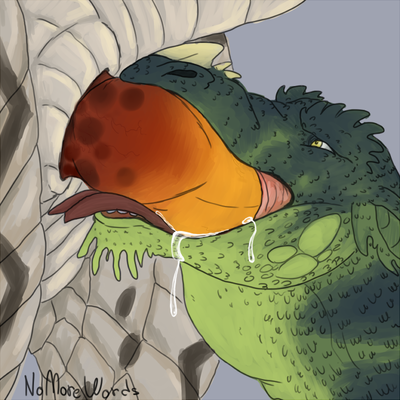 Wyverns Like To Suck
art by nomorewords
Keywords: dragon;feral;male;M/M;penis;oral;spooge;nomorewords