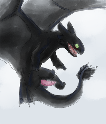 Toothless
art by NorthernIronBelly
Keywords: how_to_train_your_dragon;httyd;toothless;night_fury;dragon;feral;male;solo;penis;NorthernIronBelly