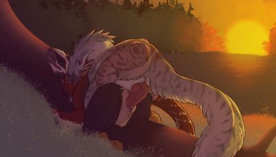 Sunset Love
art by nothoughtsjustteeth
Keywords: dinosaur;theropod;raptor;male;female;feral;M/F;penis;from_behind;vaginal_penetration;spooge;nothoughtsjustteeth