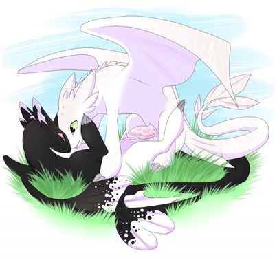 Mating Dragons
art by novaberry
Keywords: how_to_train_your_dragon;httyd;night_fury;dragon;dragoness;male;female;feral;M/F;penis;vagina;missionary;suggestive;spooge;novaberry