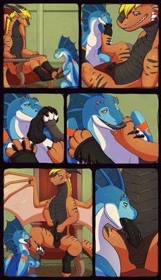 Obedience
art by evillabrat
Keywords: comic;dragon;male;M/M;anthro;penis;oral;spooge;evillabrat