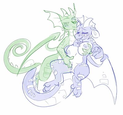 Anthro Glory and Tsunami (Wings_of_Fire)
art by olive_cow
Keywords: wings_of_fire;seawing;rainwing;glory;tsunami;dragoness;female;anthro;breasts;lesbian;vagina;fingering;vaginal_penetration;spooge;olive_cow