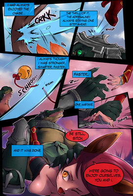 Twisted Intent, page 2
art by optionaltypo
Keywords: comic;videogame;league_of_legends;crocodilian;crocodile;human;woman;canine;fox;foxgirl;hybrid;ahri;renekton;male;female;anthro;breasts;M/F;suggestive;nonconsensual;optionaltypo