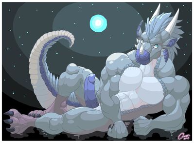 Desert Flex (Wings_of_Fire)
art by owen
Keywords: wings_of_fire;icewing;dragon;male;anthro;solo;penis;owen