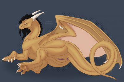 Allure
art by owl_light
Keywords: dragoness;female;feral;solo;vagina;presenting;owl_light