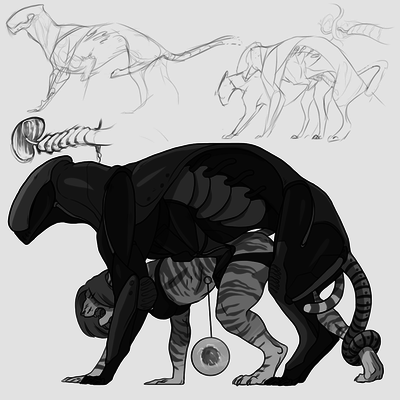 Breeding Mech
art by p-sebae
Keywords: dragonmech;robot;furry;feline;lioness;male;female;feral;anthro;breasts;M/F;penis;from_behind;p-sebae