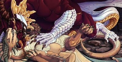 Keden and Rudhek
art by p-sebae
Keywords: dragon;male;feral;M/M;penis;missionary;docking;p-sebae