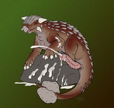 Ankylosaurus Self-Pleasure
art by p.v.su
Keywords: dinosaur;ankylosaurus;male;feral;solo;penis;masturbation;orgasm;ejaculation;spooge;p.v.su