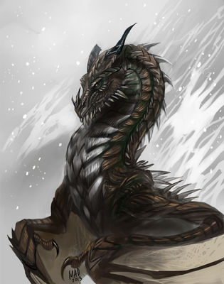 Paarthurnax
art by madness_demon
Keywords: videogame;skyrim;dragon;wyvern;paarthurnax;male;feral;solo;non-adult;madness_demon