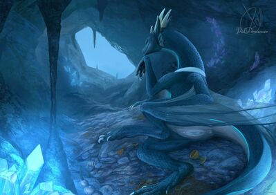 Moonskulker's Lair
art by paldreamer
Keywords: dragoness;female;feral;solo;vagina;paldreamer