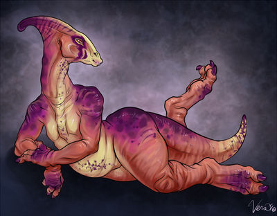 Anthro Parasaurolophus
art by vera
Keywords: dinosaur;hadrosaur;parasaurolophus;anthro;female;solo;vera