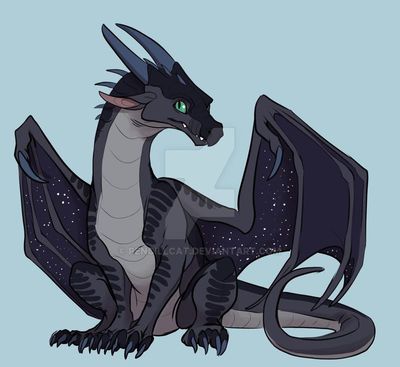 Starflight (Wings_of_Fire)
art by pencillcat
Keywords: wings_of_fire;nightwing;starflight;dragon;male;feral;solo;non-adult;pencillcat