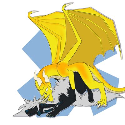 Mating Dragons
art by penumbra-loran
Keywords: dragon;dragoness;male;female;feral;M/F;from_behind;suggestive;penumbra-loran