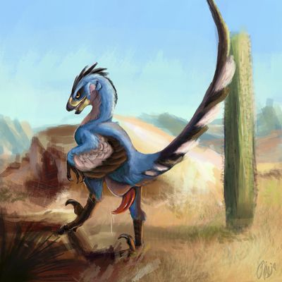 Dakotaraptor
art by phinja
Keywords: dinosaur;theropod;raptor;dakotaraptor;male;feral;solo;penis;spooge;phinja