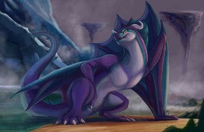 Wyvern Spread
art by phinja
Keywords: dragon;wyvern;male;feral;solo;cloaca;spread;suggestive;phinja