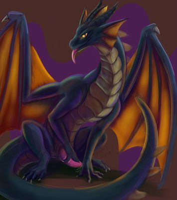 Zackmar
art by phinja
Keywords: dragon;male;feral;solo;penis;masturbation;spooge;phinja