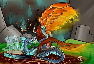 Phoenix and Winter Wyvern
unknown artist
Keywords: videogame;defense_of_the_ancients;dota;dragoness;wyvern;winter_wyvern;avian;bird;auroth;phoenix;male;female;feral;M/F;penis;missionary;vaginal_penetration