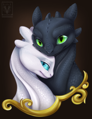 Could It Be Love
art by pinkdragonlove and minerea
Keywords: how_to_train_your_dragon;httyd;night_fury;dragon;dragoness;toothless;nubless;male;female;anthro;M/F;romance;non-adult;pinkdragonlove;minerea