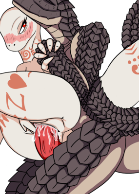 Crusch_Lulu and Zaryusu_Shasha
art by poherist
Keywords: anime;overlord;lizard;crusch_lulu;zaryusu_shasha;male;female;anthro;M/F;penis;reverse_cowgirl;vaginal_penetration;spooge;poherist