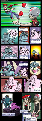 Pokemon Date
unknown artist
Keywords: comic;anime;pokemon;reptile;machoke;clefairy;male;female;anthro;M/F;suggestive;humor