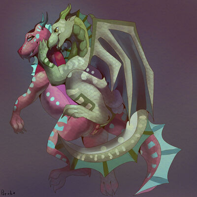 Seawings Mating (Wings_of_Fire)
art by potolok
Keywords: wings_of_fire;seawing;dragon;dragoness;male;female;feral;M/F;penis;from_behind;vaginal_penetration;spooge;potolok