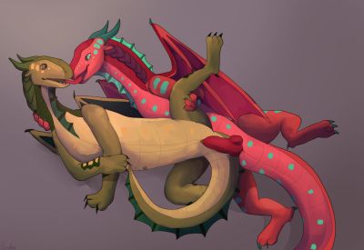 Seawings Spooning (Wings_of_Fire)
art by potolok
Keywords: wings_of_fire;seawing;dragon;dragoness;male;female;feral;M/F;penis;spoons;vaginal_penetration;potolok